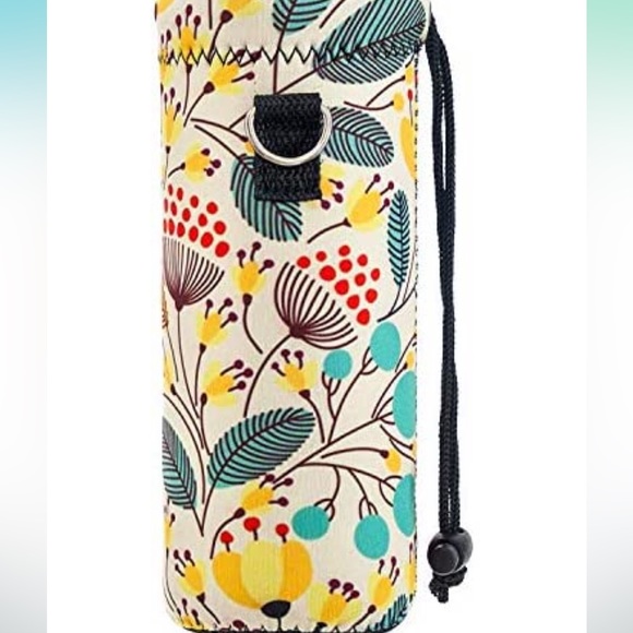 NEW Water Bottle Sling Case Bag Carrier Holder, insulated super cute 🌸 - Picture 3 of 5